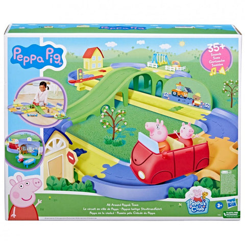 Peppa Pig All Around Peppa’s Town Set with Adjustable Track