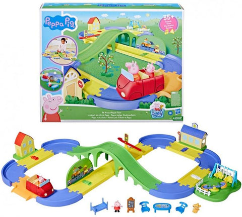 Peppa Pig All Around Peppa’s Town Set with Adjustable Track