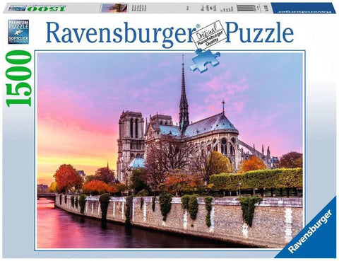 Picturesque Notre Dame Puzzle, 1500 Pieces