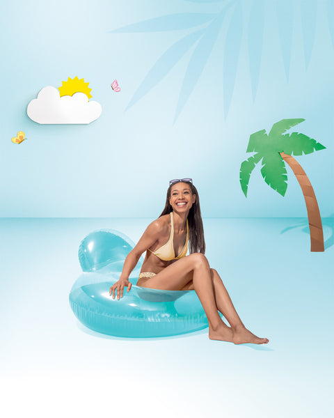 Pillow-Back Inflatable Floating Lounges