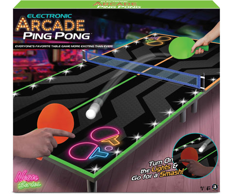 Ambassador Games Ping Pong Electronic Arcade Neon Series