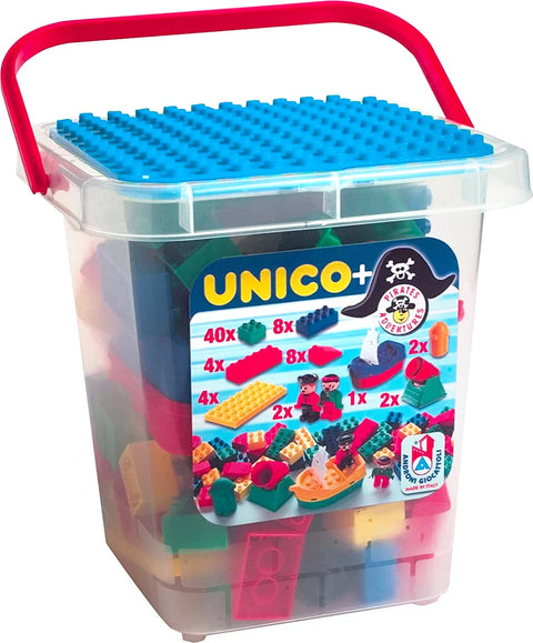 Pirate Adventures Bucket, Unico Plus, 71 Pieces