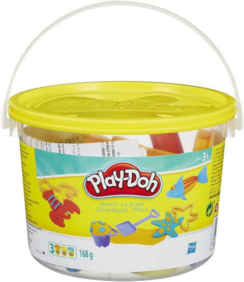 Play-Doh Mini Bucket Assorted, 3 Cans & Molds