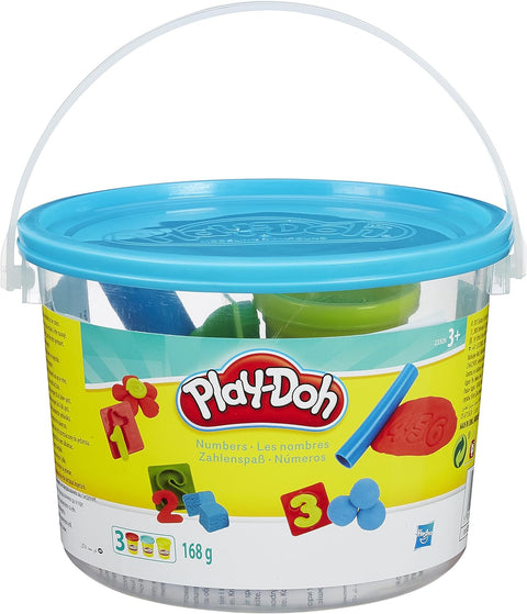 Play-Doh Mini Bucket Assorted, 3 Cans & Molds