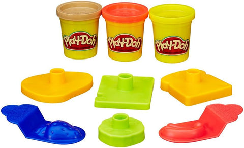 Play-Doh Mini Bucket Assorted, 3 Cans & Molds