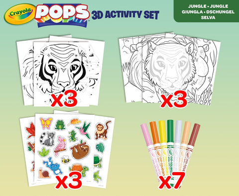 Crayola Color Pops 3D Activity Set Jungle