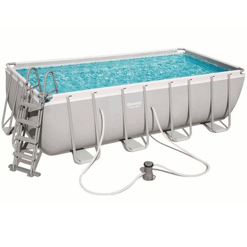 Bestway - Power Steel Above Ground Rectangular Pool Set 404x201x100cm