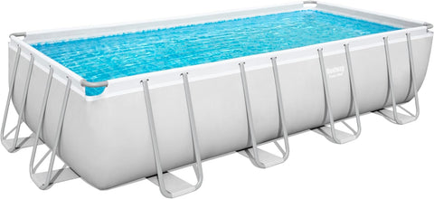 Bestway - Power Steel Above Ground Rectangular Pool Set 488x244x122cm