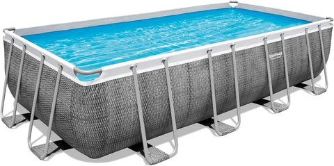 Bestway - Power Steel Above Ground Rectangular Pool Set 488x244x122cm