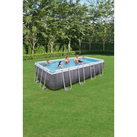 Power Steel Above Ground Rectangular Pool Set 549x274x122cm