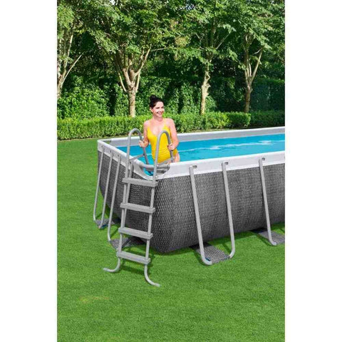 Power Steel Above Ground Rectangular Pool Set 549x274x122cm