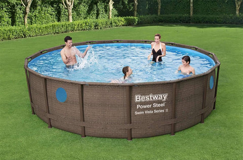 Bestway - Power Steel Swim vista Series II Above Ground Round Pool Set 488x122cm