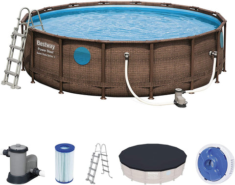 Bestway - Power Steel Swim vista Series II Above Ground Round Pool Set 488x122cm