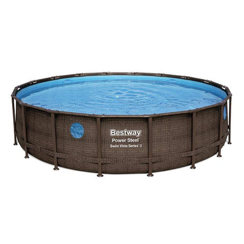 Bestway - Power Steel Swim Vista Series II Above Ground Round Pool Set 549x122cm