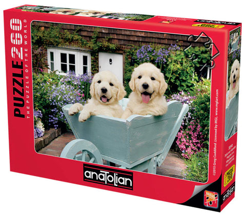 Anatolian Puzzle Puppies in a Wheelbarrow 260 Pieces