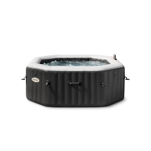 PureSpa Jet & Bubble Deluxe Octagon Spa 201x71cm 4 Person