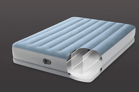 Queen Dura-Beam Plus Comfort Air Mattress With Fastfill USB Pump 203x152x36cm