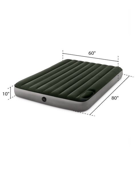 Queen Dura-Beam Downy Airbed With Built-In Foot Pump 203x152x25cm