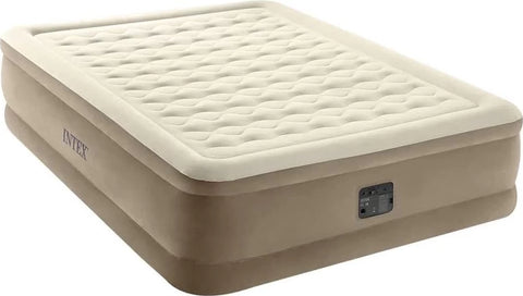 Queen Dura-Beam Ultra Plush Raised Air Mattress with Built-In-Pump 152×203x46cm