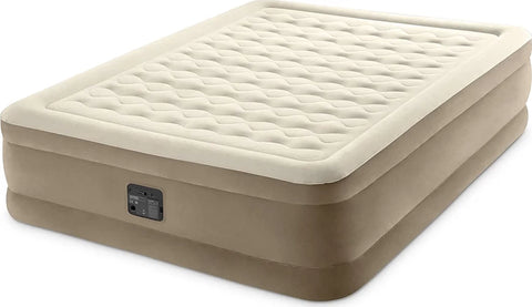 Queen Dura-Beam Ultra Plush Raised Air Mattress with Built-In-Pump 152×203x46cm