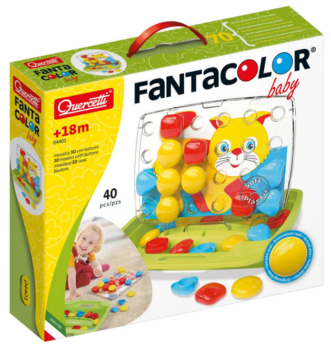 Quercetti Fantacolor Baby 3D Mosaic and Buttons