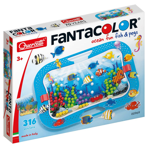 Quercetti Fantacolor Ocean Fun Fish & Pegs