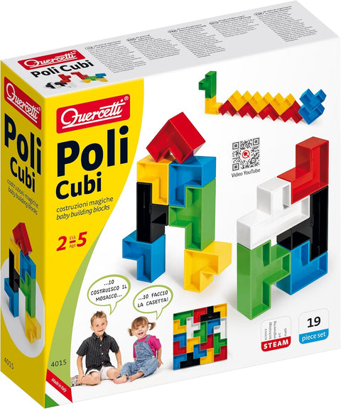 Quercetti Poli Cubi 19 Pieces