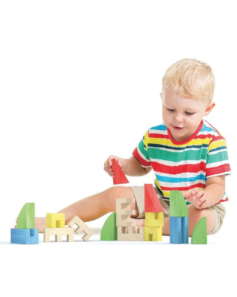 Quercetti Toytown Building Blocs 15 Pieces