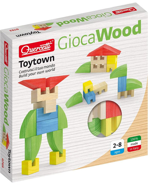 Quercetti Toytown Building Blocs 15 Pieces