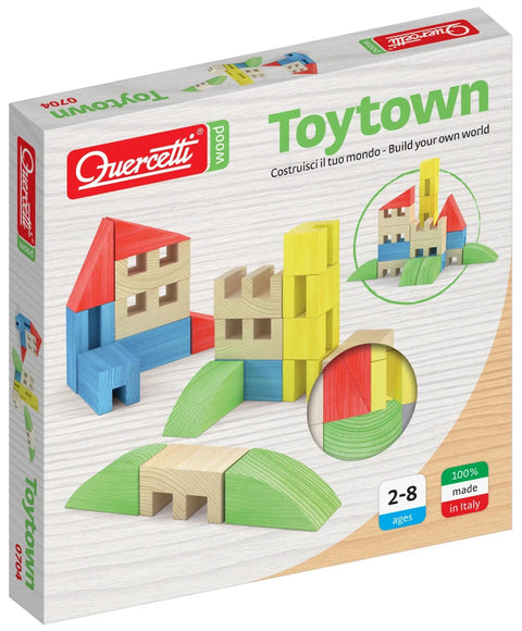 Quercetti Toytown Building Blocs 22 Pieces