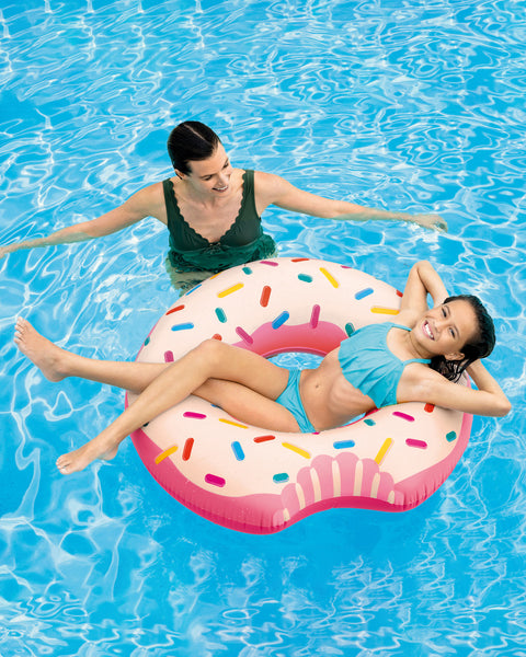 Rainbow Donut Inflatable Pool Swim Tube