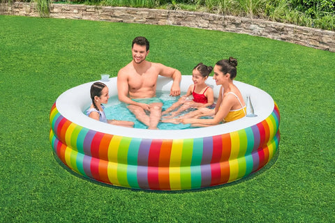 Rainbow Dreams Family Pool 206x206x51cm