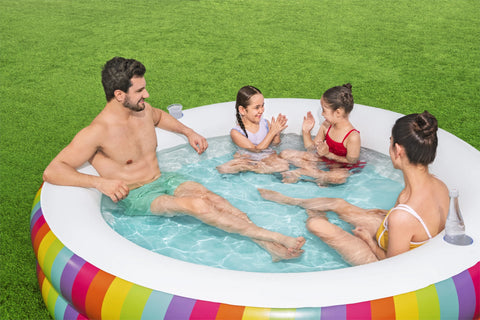 Rainbow Dreams Family Pool 206x206x51cm