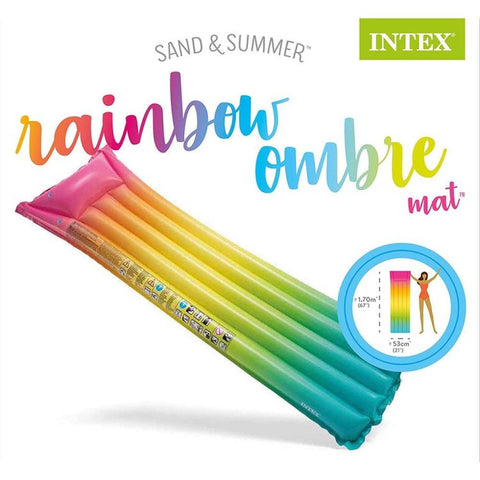 Rainbow Ombre Floating Mat 170x53cm