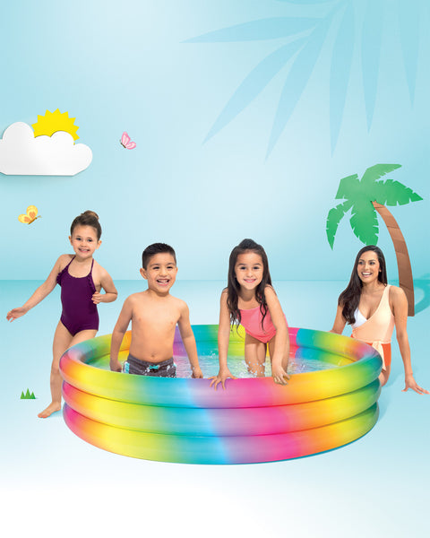 Rainbow Ombre Inflatable Pool 168x31cm