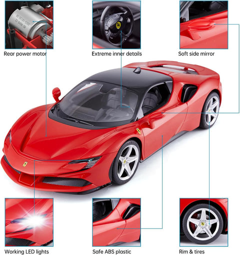 Rastar 1:14 Ferrari SF90 Stradale Red R/C