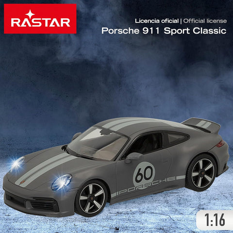 Rastar 1:16 Porsche 911 Sport Classic Gray R/C