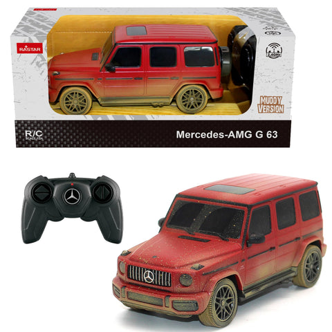 1:24 Mercedes Benz G63 AMG-Muddy Version Red R/C