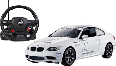 Rastar 1:14 BMW M3 White With Steering Wheel Controller R/C