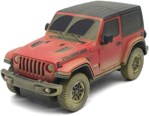 Rastar 1:24 JEEP Wrangler Rubicon-Muddy Version Red R/C