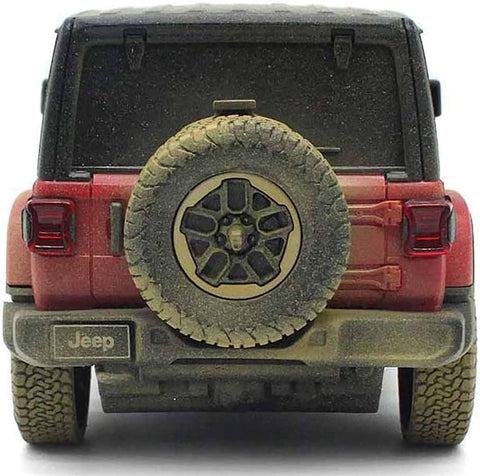 Rastar 1:24 JEEP Wrangler Rubicon-Muddy Version Red R/C