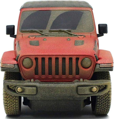 Rastar 1:24 JEEP Wrangler Rubicon-Muddy Version Red R/C