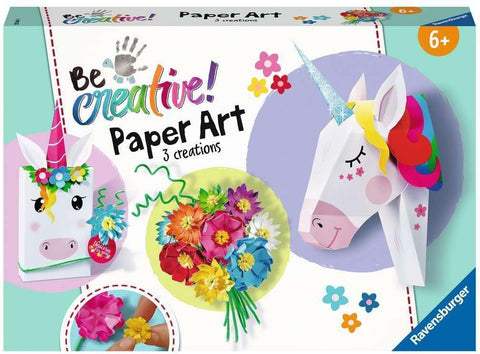 Ravensburger Be Creative Paper Art Unicorn & Flowers