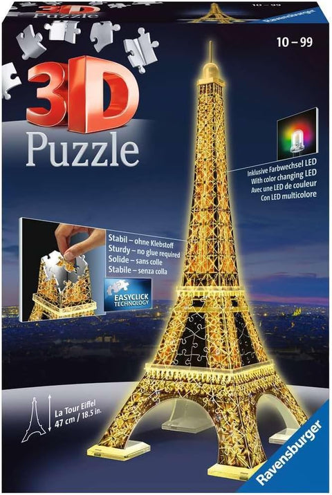 Ravensburger Eiffel Tower Night Edition 3D Puzzle 226 Pieces