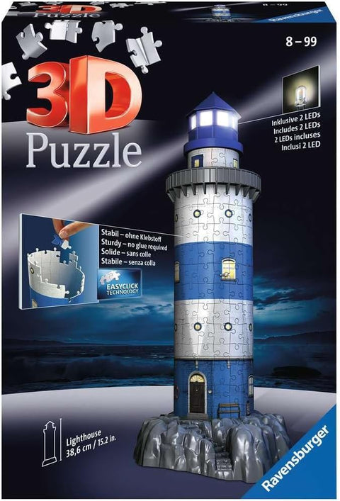 Ravensburger Lighthouse Night Edition 3D Puzzle 216 Pieces