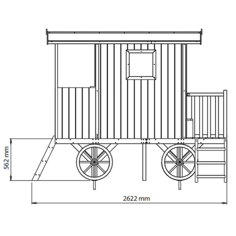 Roulotte Carry 262x203x155cm