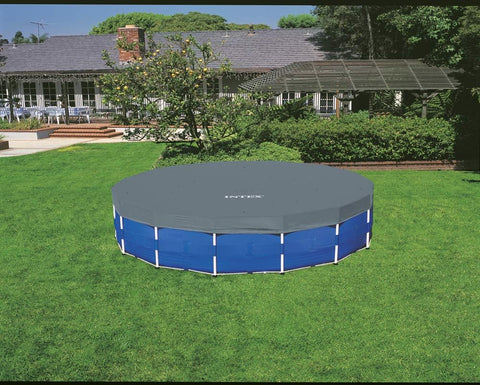 Round Metal Frame Above Ground Pool With Filter Pump 457x122cm