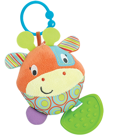 Round Patch the Giraffe Teether Rattle