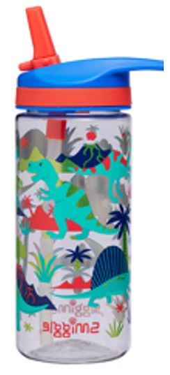 Smiggle Movin' Dinosaur Junior Plastic Drink Bottle 440ml