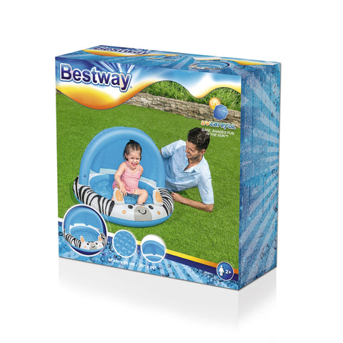 Safari Sun™ Shaded Kiddie Pool 97x66cm